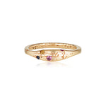 Aluna Ring recycled Yellow Gold & Mixed Sapphire ring by zoe alexandria jewellery