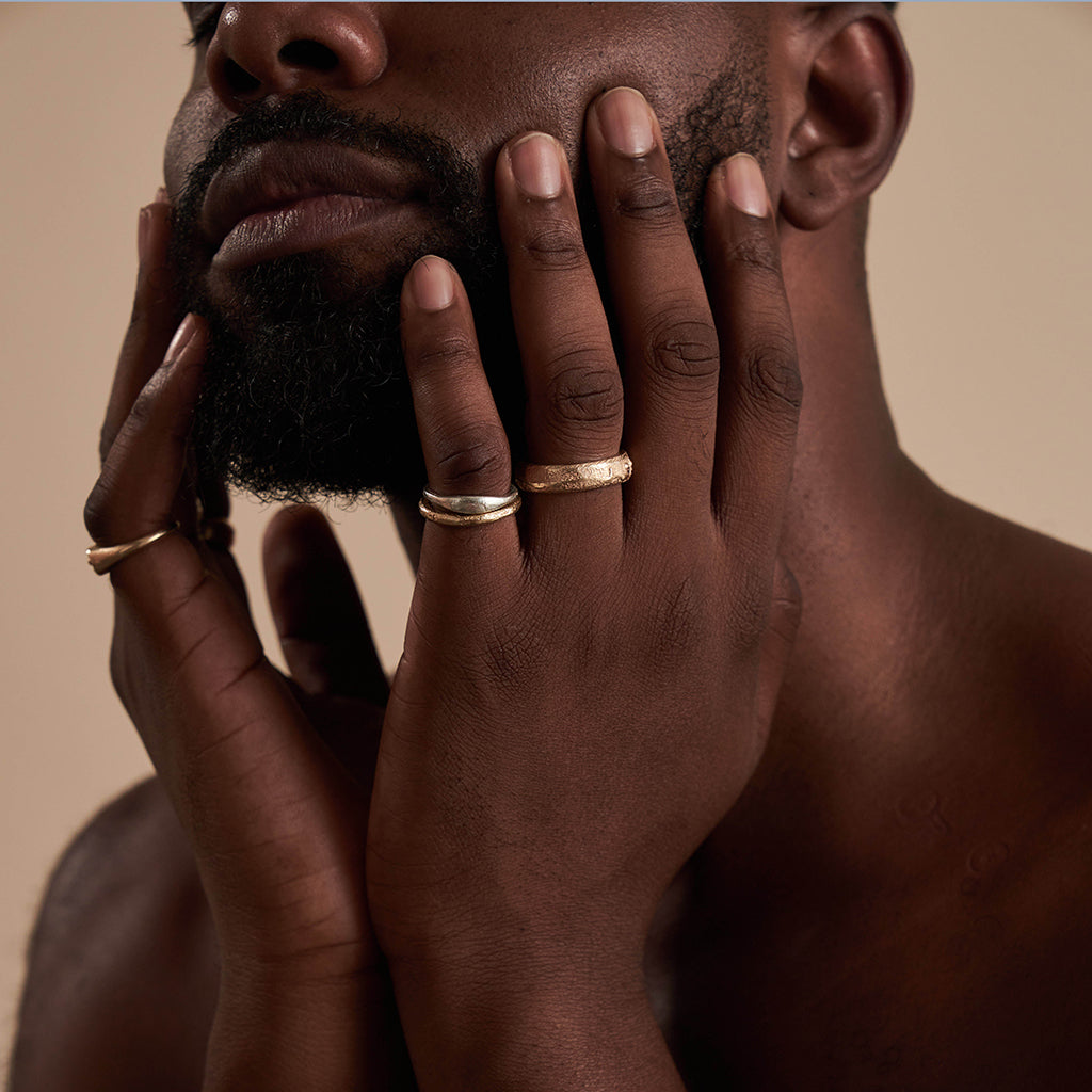 gender neutral wedding ring recycled gold ring by zoe alexandria jewellery