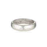 Epicene Ring recycled 6mm Silver Band alternative wedding ring by zoe alexandria jewellery