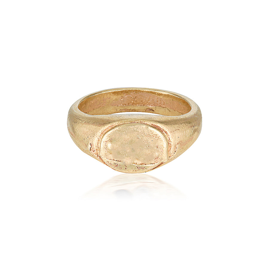 Harmony Signet Ring - Yellow Gold