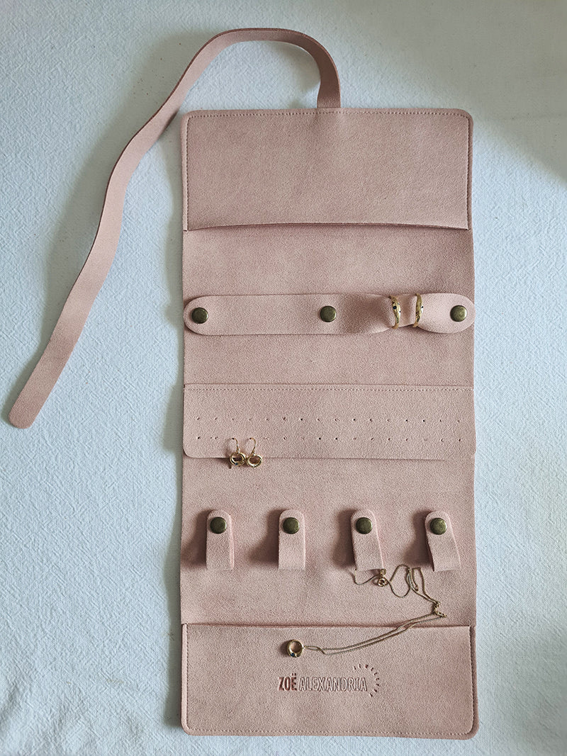Jewellery Travel Organiser jewellery travel roll by zoe alexandria jewellery