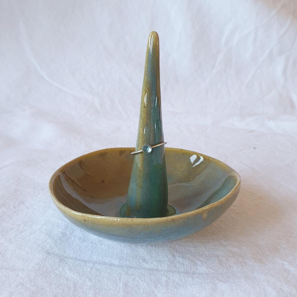 Kate Carters Raindrop Dish - Ocean Green - Zoe Alexandria Jewellery