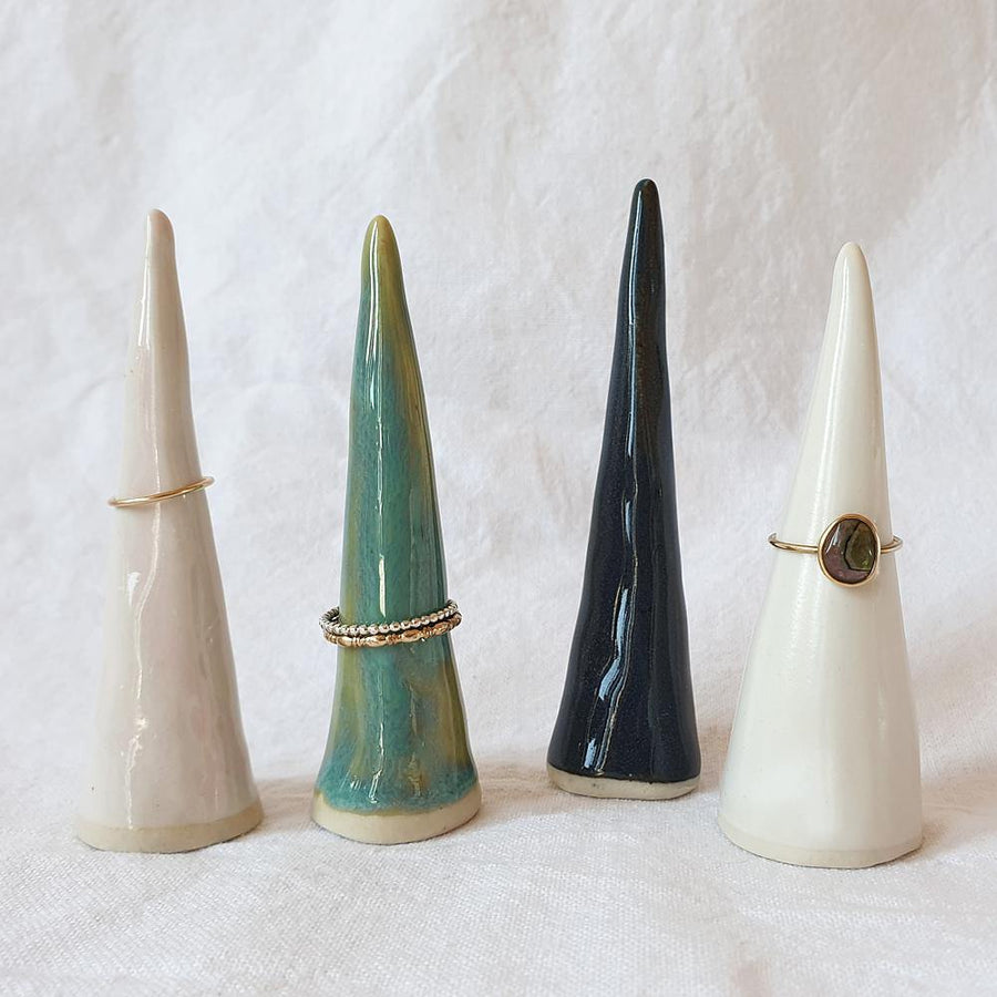 Kate Carters Ring Cone - Peacock Green - Zoe Alexandria Jewellery